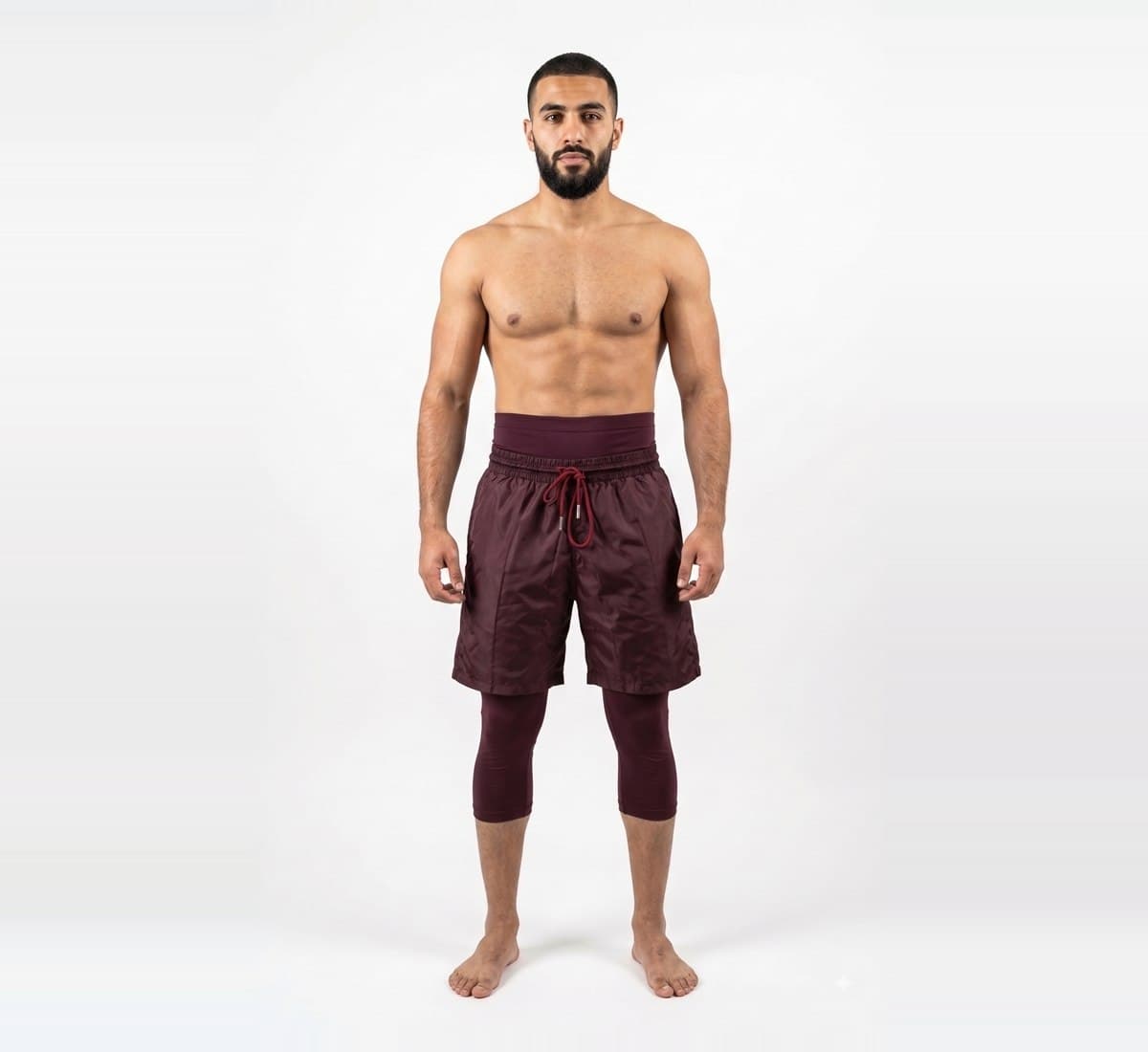 Awrah Training Short in Burgundy