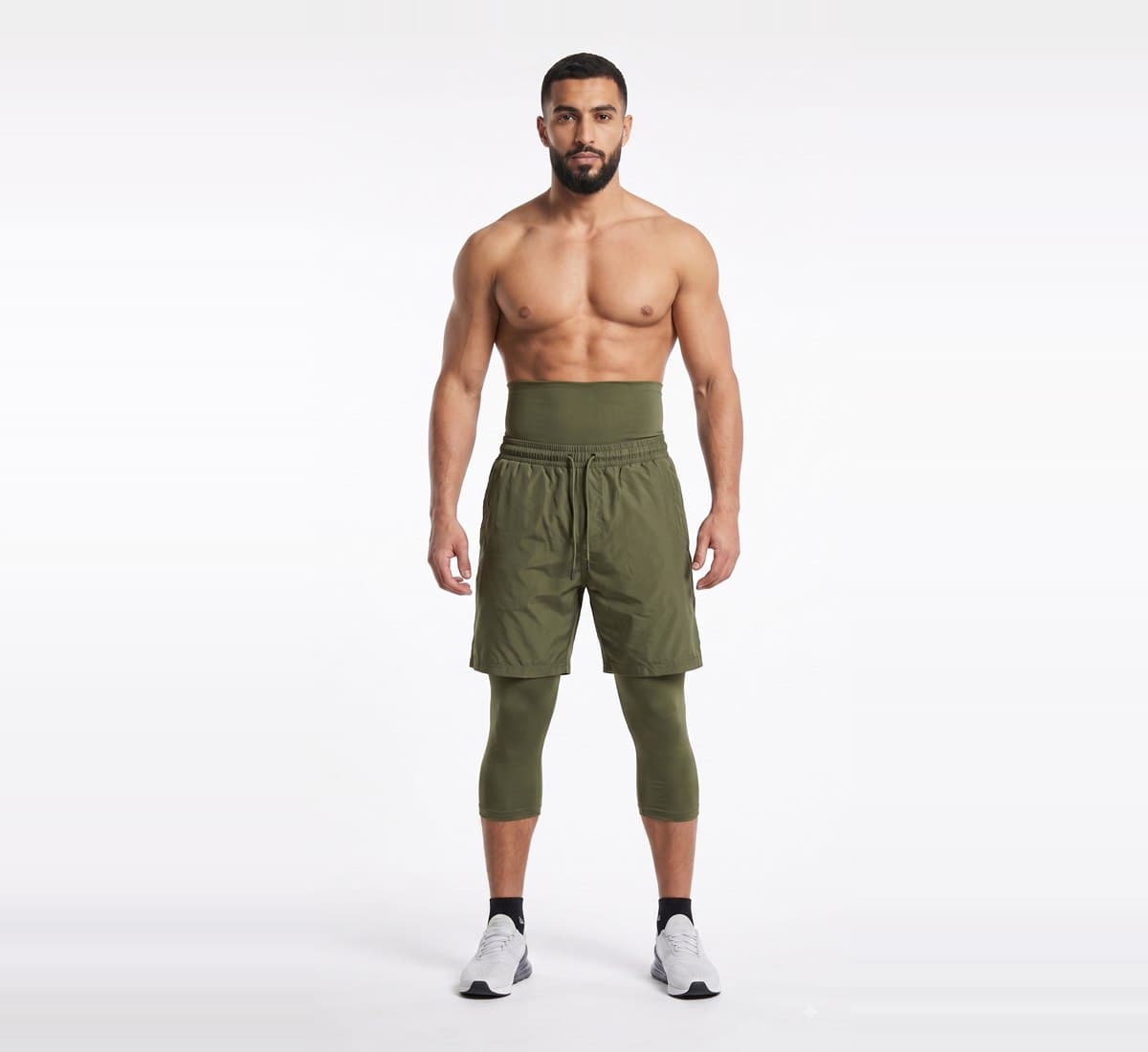 Awrah Training Short in Olive